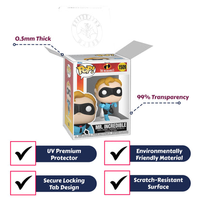 Mr. Incredible Funko Pop! The Incredibles 20th Anniversary - Approx. 4 1/2" Collectible Vinyl Figure #1509 with Display Box Protector Case