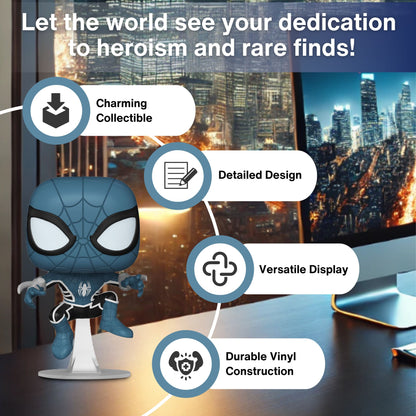 Spider-Man (Fear Itself Suit) Funko Pop! Marvel Comic Spider-Man - Approx. 4" Collectible Vinyl Figure #1445 with Display Box Protector Case