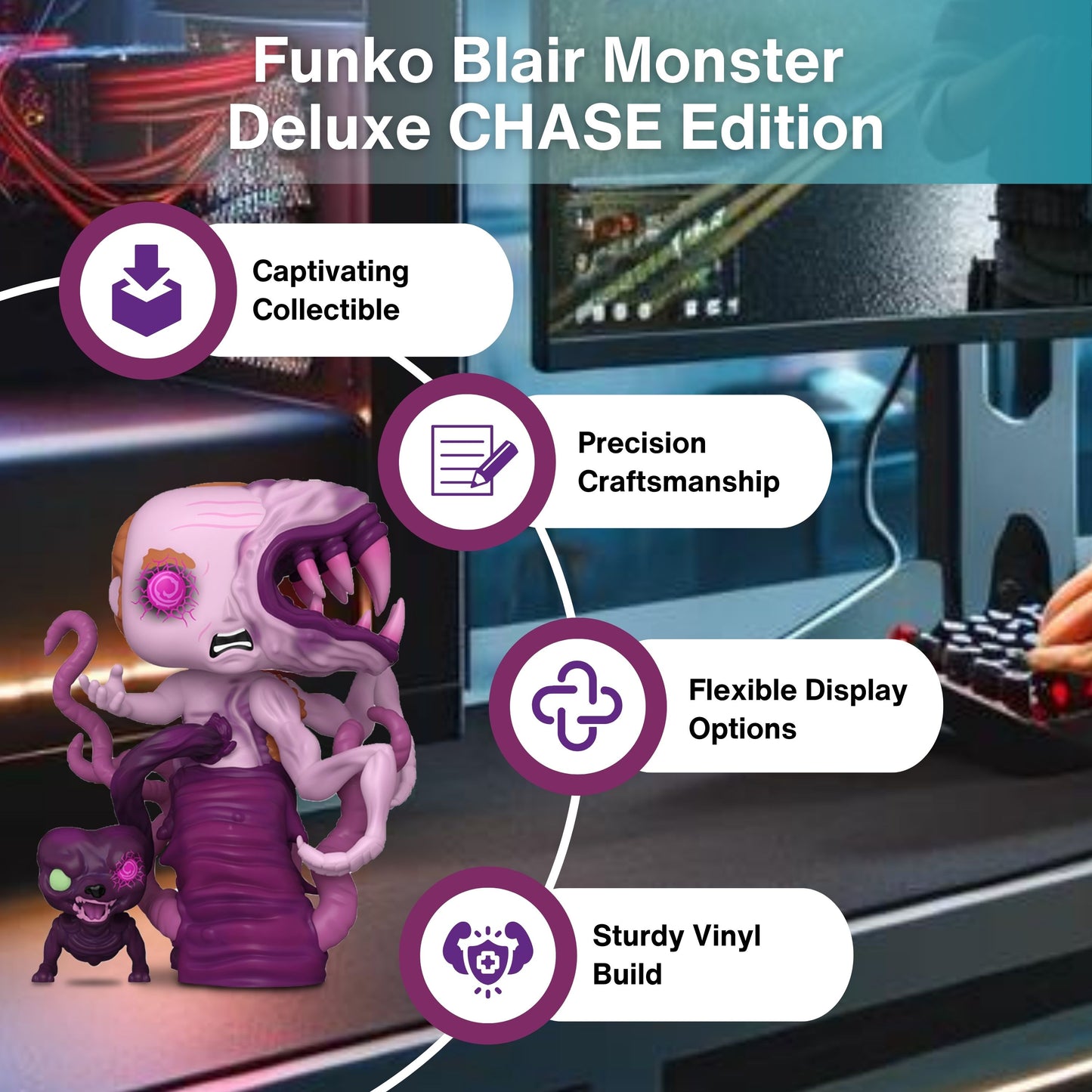 The Thing Funko Pop! Deluxe: The Blair Monster - Funko Fusion Chase Limited Edition Collectible Vinyl Figure #995 with Window Display Box