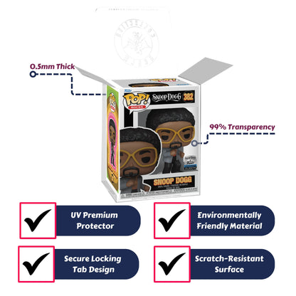 Snoop Dogg (Disco - Sensual Seduction) Funko Pop! Rocks - Snoop Dogg x Funko Limited Edition 15,000 pcs - Approx. 4.2" Collectible Exclusive Vinyl Figure #382 with Display Box Protector Case