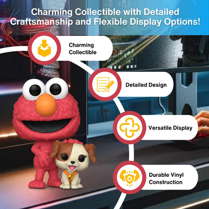 Elmo and Tango Funko Pop! Television: Sesame Street - Approx. 3 3/4" Collectible Vinyl Figure #1611 with Display Box Protector Case