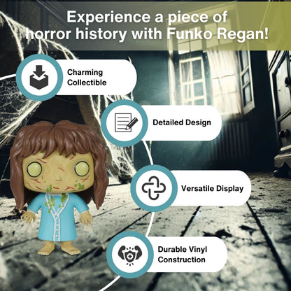 Regan Funko Pop! Movies The Exorcist - Approx. 3 3/4" Collectible Horror Vinyl Figure #203 with Display Box Protector Case