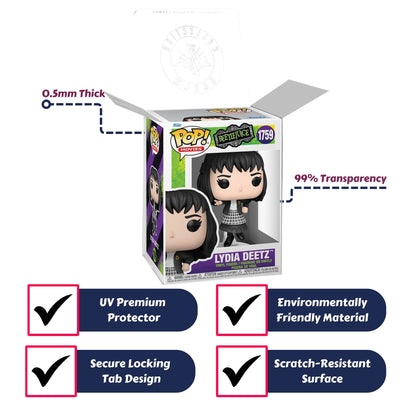 Lydia Deetz (Flying) Funko Pop! Movies Beetlejuice - Approx. 4" Collectible Vinyl Figure #1759 with Display Box Protector Case