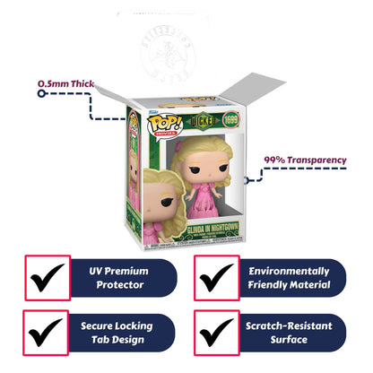 Glinda in Nightgown Funko Pop! Movies: Wicked Part 1 - Approx. 3 3/4" Collectible Vinyl Figure #1699 with Display Box Protector Case
