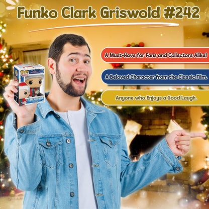 Clark Griswold Funko Pop! National Lampoon's Christmas Vacation - Approx. 3 3/4" Collectible Vinyl Figure #242 with Display Box Protector Case
