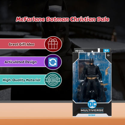 McFarlane DC Multiverse Theatrical Batman Christian Bale Wave 2 Batman Begins 7" Action Figure