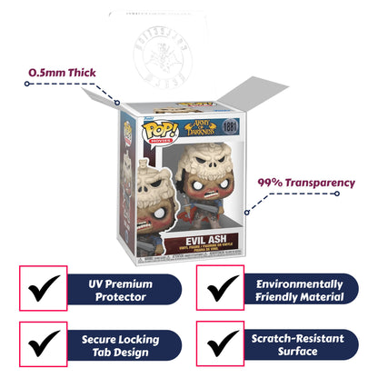 Evil Ash Funko Pop! Movies Army of Darkness - Approx. 4 3/4" Collectible Vinyl Figure #1881 Bundled with Display Box Protector Case