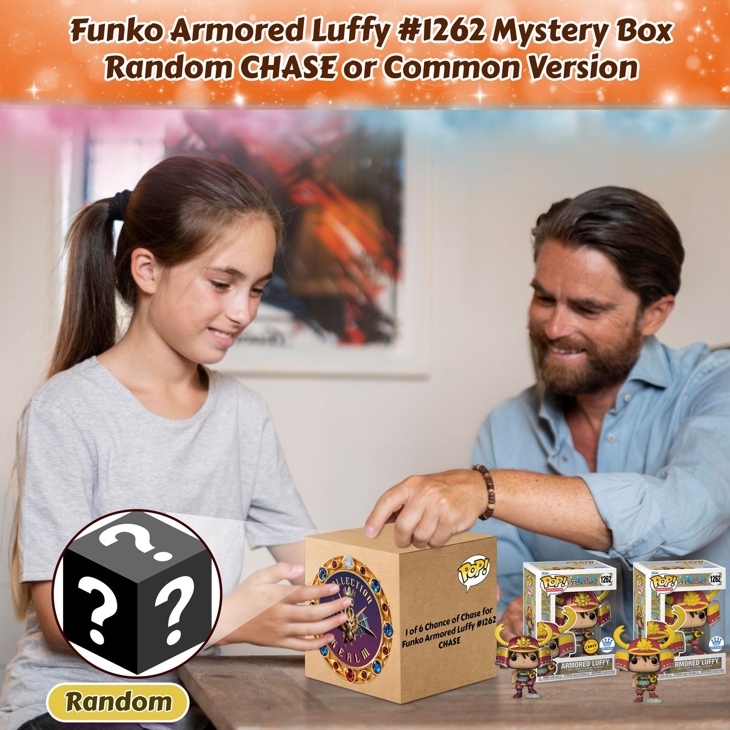 Armored Luffy #1262 Funko Pop! Animation: One Piece - 1 in 6: CHANCE OF CHASE - Collectible Vinyl Figure with Window Display Box