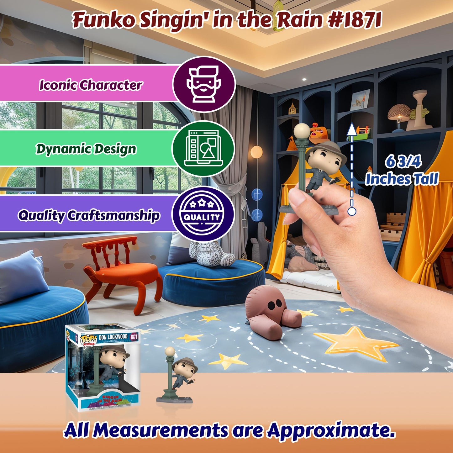 Don Lockwood #1871 Funko Pop! Deluxe Singing' in the Rain - Approx. 6 3/4" Collectible Vinyl Figure