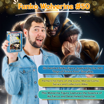 Wolverine #50 Funko Pop! The Uncanny X-Men: Days of Future Past (1981) - Marvel Comic Group - Approx. 3 3/4" Collectible Vinyl Figure