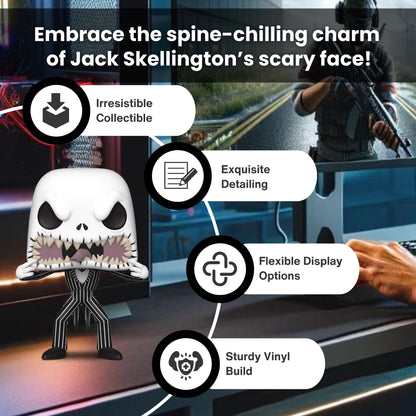 Jack Skellington Funko Pop! Disney The Nightmare Before Christmas - Approx. 3 3/4" Collectible Vinyl Figure #808 with Display Box Protector Case