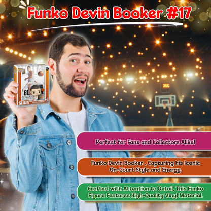 Devin Booker Funko Pop! Magazine Cover: NBA SLAM - Approx. 4" Collectible Vinyl Figure #17 with Box