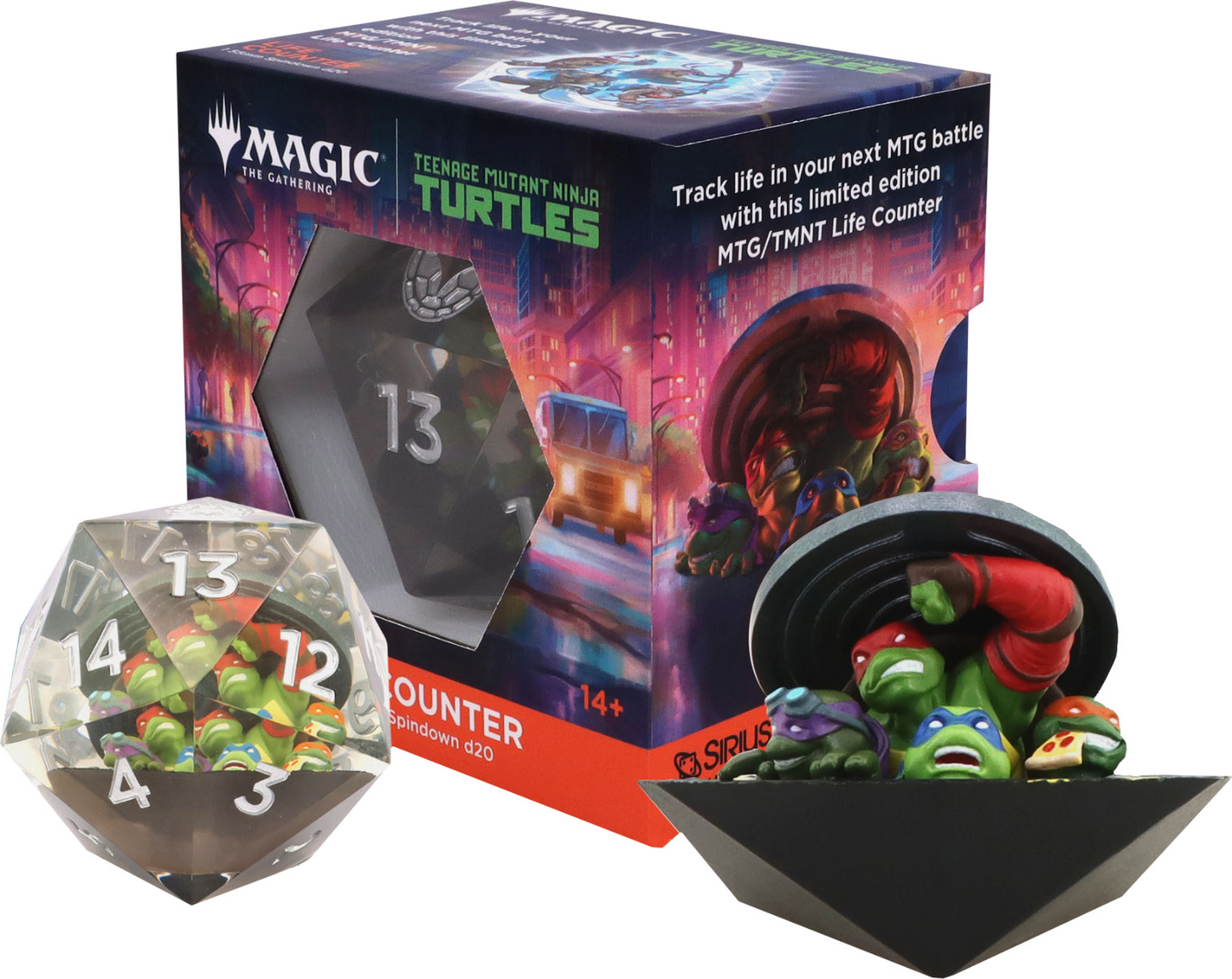Sirius Dice: Magic The Gathering - Teenage Mutant Ninja Turtles 55mm d20 Spindow
