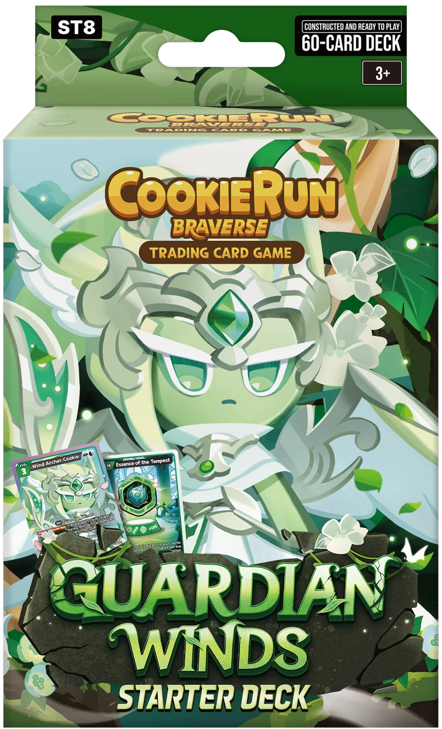 CookieRun Braverse TCG ST-08 Guardian Winds Green Starter Deck 60 Card Game Set
