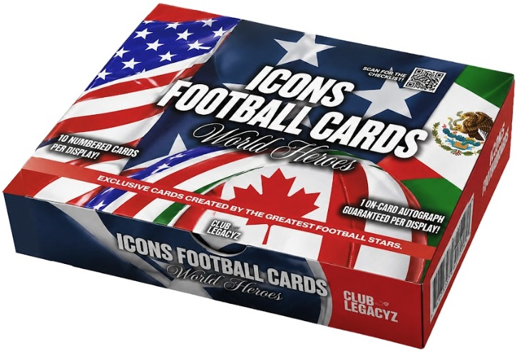 2026 Club Legacyz Icons 4th Edition Soccer Trading Cards Display Box (PRE-ORDER - Release Date: June 15, 2026)