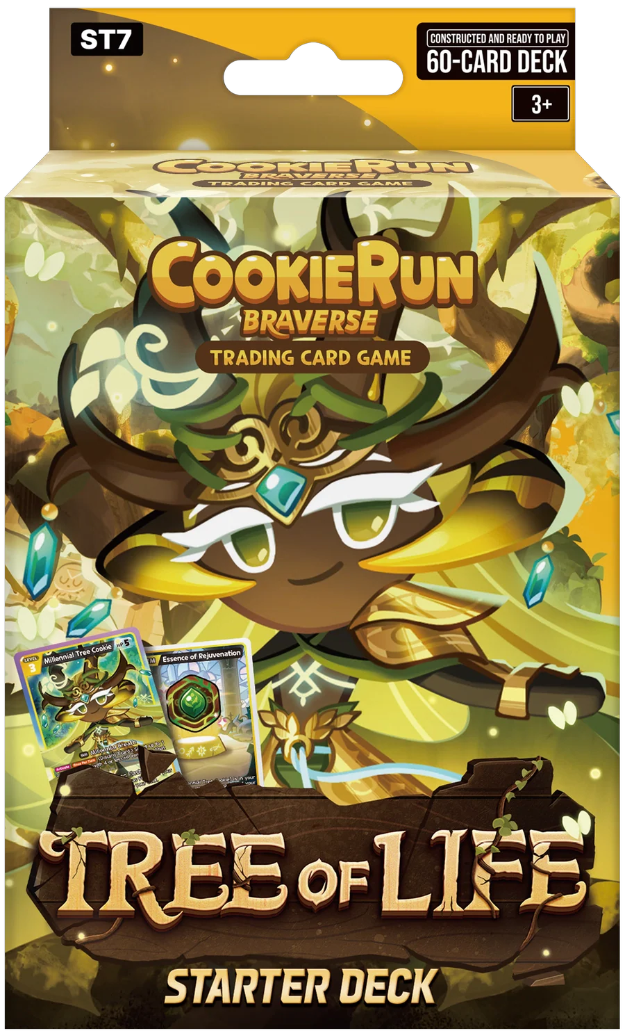 CookieRun Braverse TCG ST-07 Tree of Life Yellow Starter Deck 60 Card Game Set