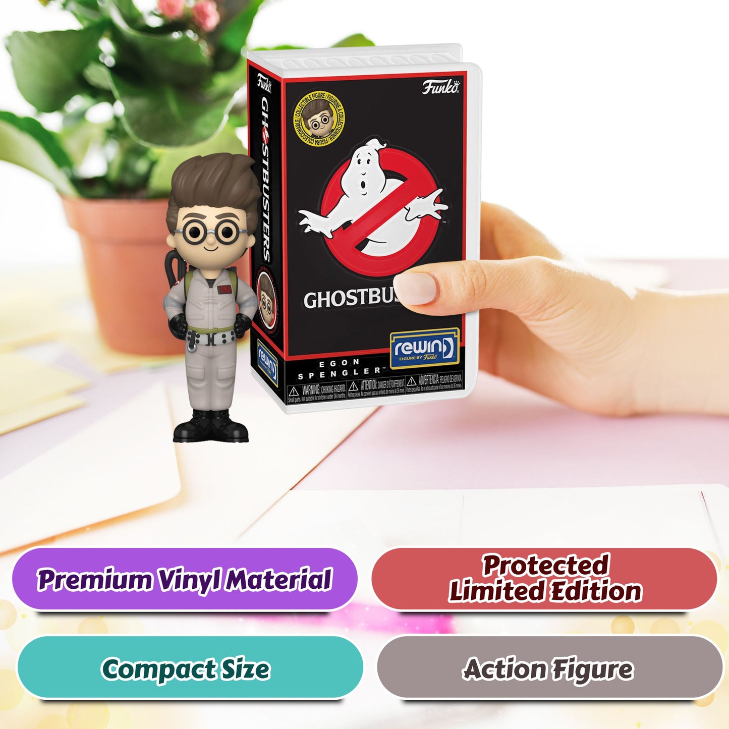 Egon Spengler Funko Rewind Ghostbusters - Approx. 3 3/4" Collectible Vinyl Figure