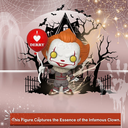 Pennywise with Balloon Funko Pop! Movies IT Chapter Two - Approx. 3 3/4" Collectible Vinyl Figure #780 with Display Box Protector Case