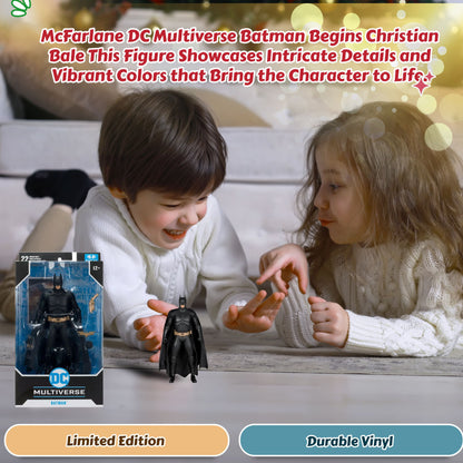 McFarlane DC Multiverse Theatrical Batman Christian Bale Wave 2 Batman Begins 7" Action Figure