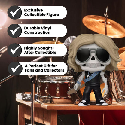 Duff McKagan Skeleton Funko Pop! Rocks Guns N Roses - The Legendary Bassist - Approx. 3.8" Collectible Exclusive Vinyl Figure #403 with Display Box Protector Case