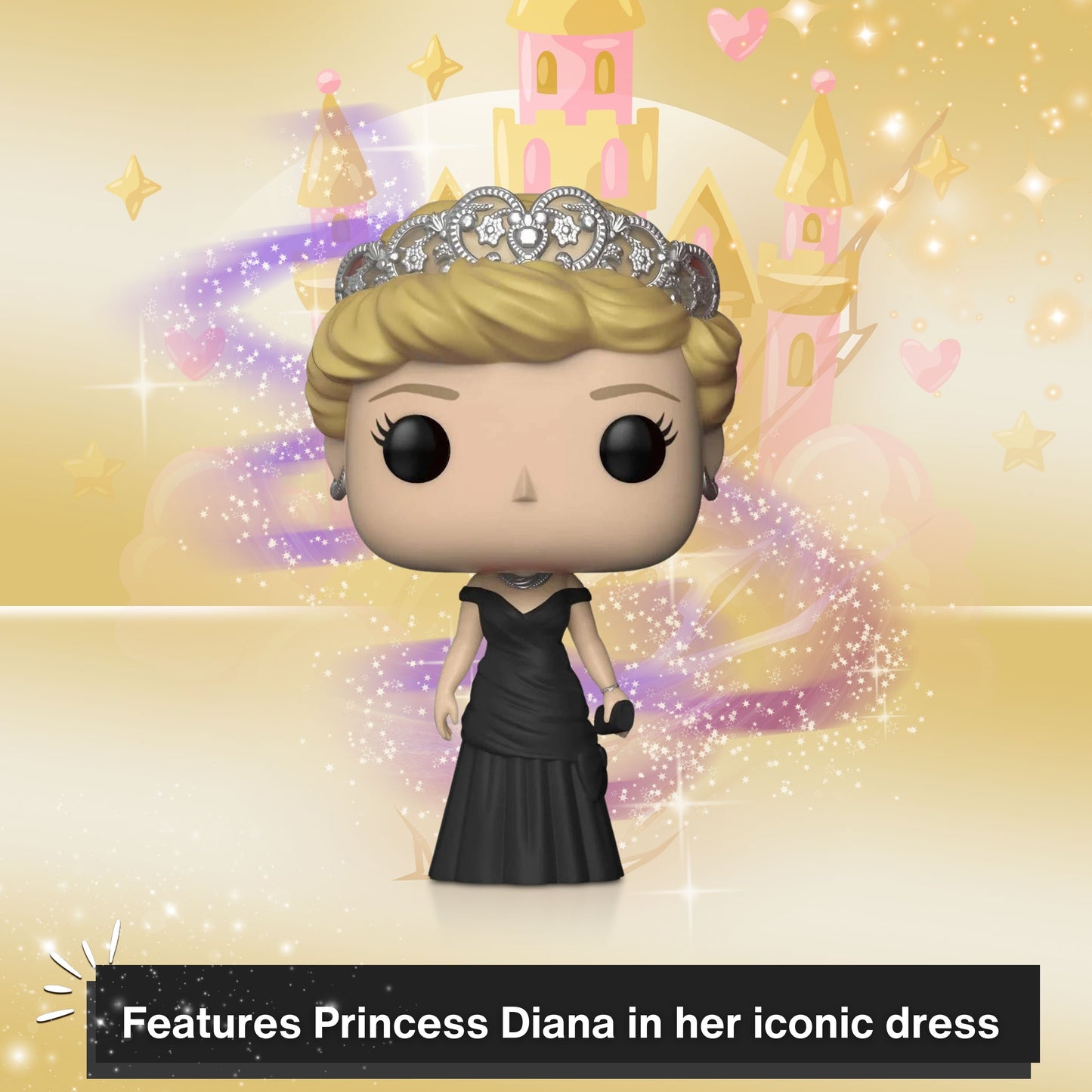 Diana (Princess of Wales) Funko Pop! Royals - Iconic Royal Collectible Vinyl Figures #03 with Display Box Protector Case