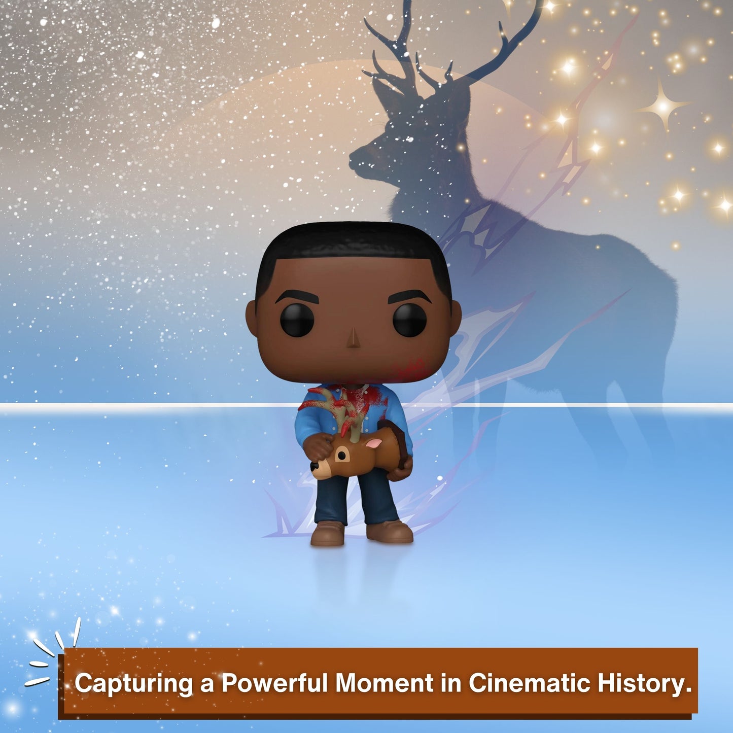 Chris Washington with Deer Head Funko Pop! Movies: Get Out - Approx.3 3/4" Collectible Vinyl Figure #1859 with Display Box Protector Case