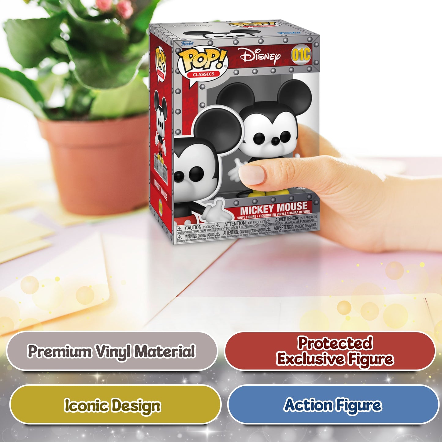 Mickey Mouse #01C Funko Pop! Classic Disney 25th Funniversary Limited Edition 25000 - Approx. 5.15" Collectible Vinyl Figure