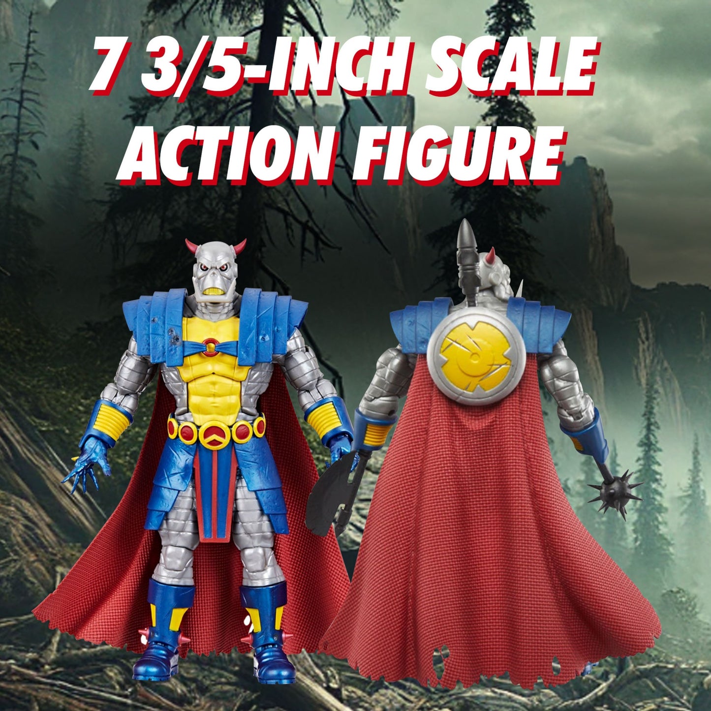 Death's Head Marvel Legends Super Heroes Series by Hasbro - Deluxe 6-Inch Action Figure - Exclusive Cybernetic Warrior with 6 Accessories, 7 3/5" Tall in Exclusive Window Box