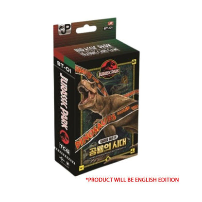Jurassic Park TCG Starter Deck 01: When Dinosaurs Ruled the Earth ST-01, Dinosaur Trading Card Game Starter Deck with Dinosaur, Event, Character & Area Cards, Playmat & Rulebook (PREORDER - Release Date October 11, 2026)