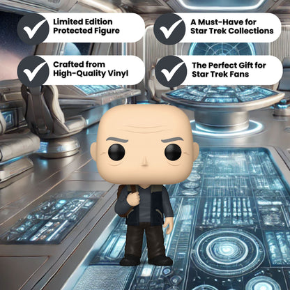 Jean-Luc Picard Funko Pop! Television: Star Trek - Approx. 3 3/4" Collectible Vinyl Figure 1631 with Window Display Box