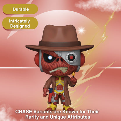 Stranger In A Strange Land Eddie Funko Pop! Rocks Iron Maiden -  Limited Edition Rare Chase Vinyl Figure #248 with Display Box Protector Case