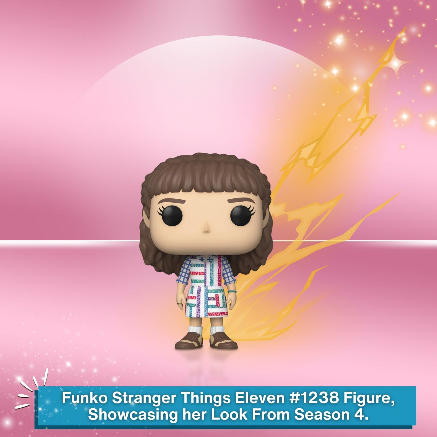 Eleven Funko Pop! Television: Stranger Things  Season 4 - Approx. 3 3/4" Collectible Vinyl Figure #1238 with Display Box Protector Case