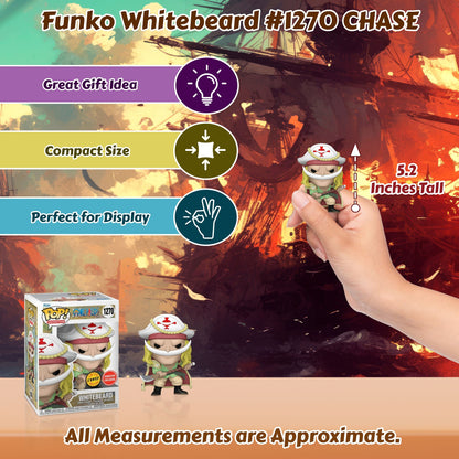Whitebeard #1270 Funko Pop! Animation One Piece - Approx. 4.6" Collectible Exclusive Chase Limited Edition Vinyl Figure
