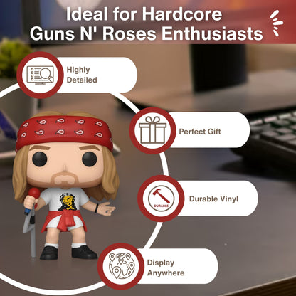 Axl Rose The Legendary Rock Star Funko Pop! Rocks Guns N Roses - Vinyl Figure #397 with Display Box Protector Case