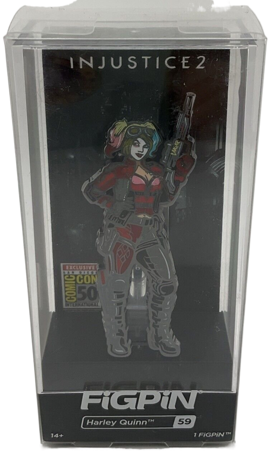 #21 JQ FiGPiN Locked SDCC Exclusive Harley Quinn 59 DC Comics LE 750 Injustice