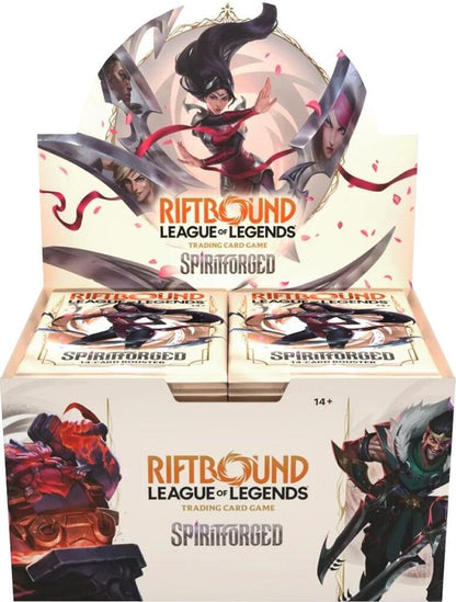 Riftbound League of Legends TCG SpiritForged Booster Display – 14-Card Packs, Epic & Alt-Art Collectible Cards, 24 Packs per Display, 6 Boxes per Case (PRE-SALE FEBRUARY)