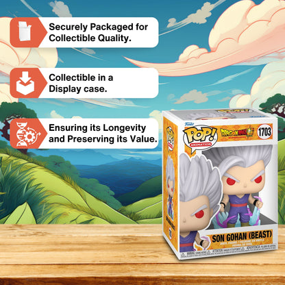 Son Gohan (Beast) Funko Pop! Animation: Dragon Ball Super Hero - Collectible Vinyl Figure #1703 with Window Display Box