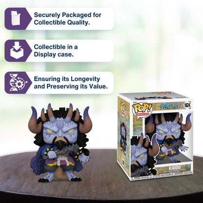 Kaido Man Funko Pop! Animation: One Piece - Super Sized Pop! Beast Form - Collectible Vinyl Figure #1624 with Window Display Box