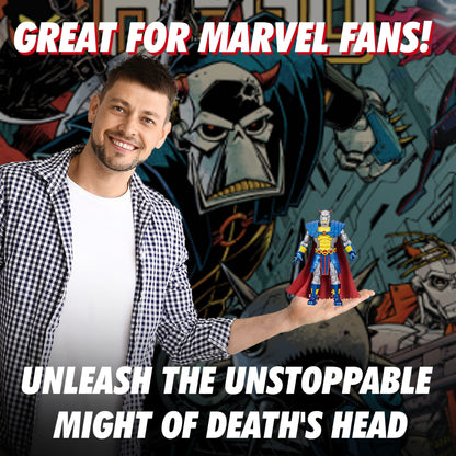 Death's Head Marvel Legends Super Heroes Series by Hasbro - Deluxe 6-Inch Action Figure - Exclusive Cybernetic Warrior with 6 Accessories, 7 3/5" Tall in Exclusive Window Box