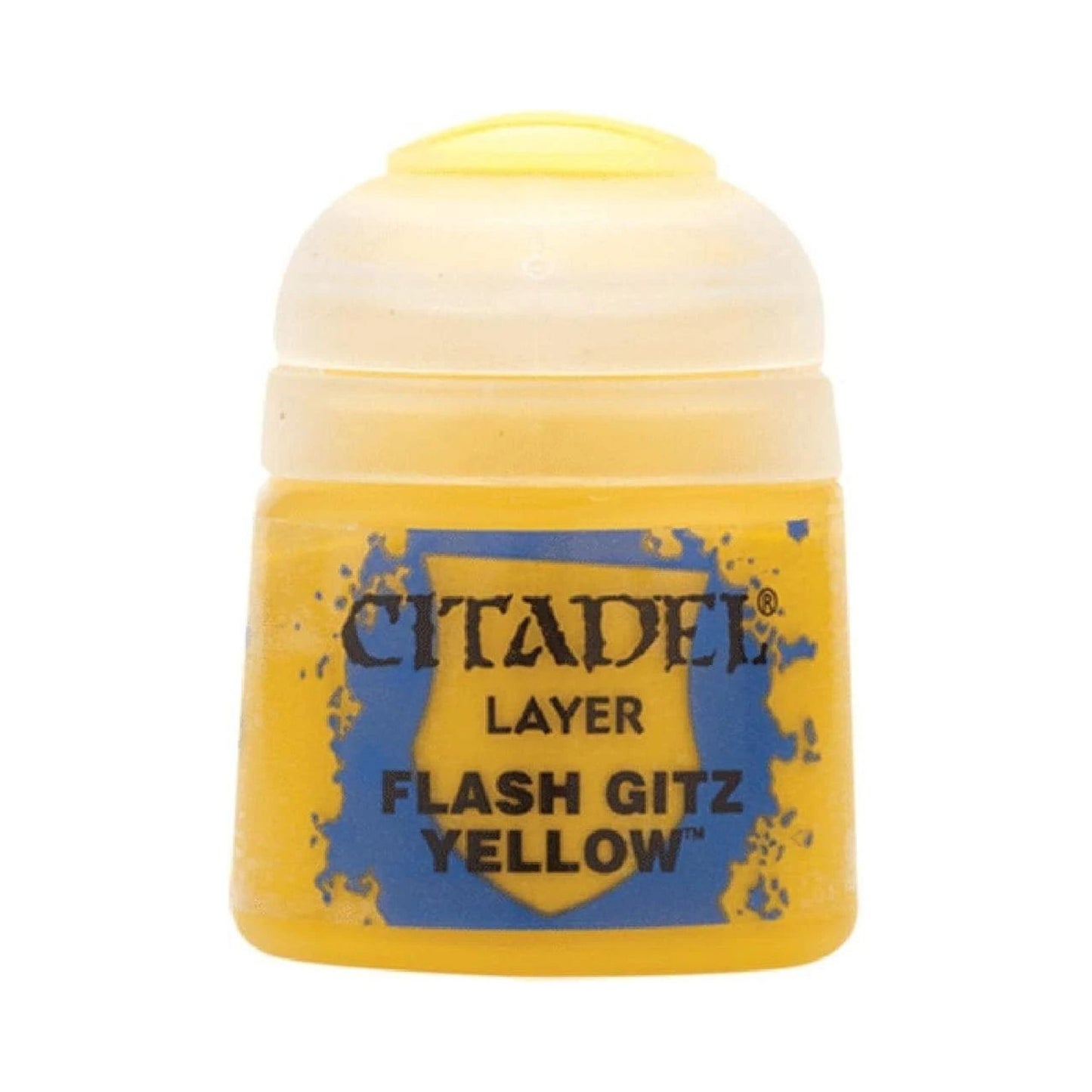 Warhammer Citadel Base Flash Gitz Yellow Paint Bottle 12ml