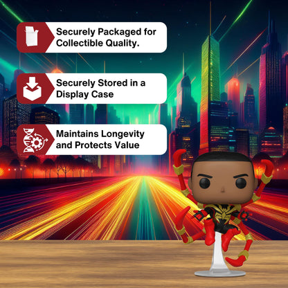 Miles Morales Iron Spider Funko Pop! Marvel Spider-Man Comics - Approx. 4 1/2" Collectible Chase Limited Edition Vinyl Figure #1448 with Display Box Protector Case