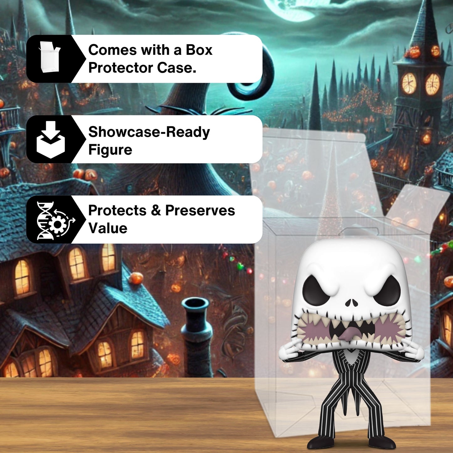 Jack Skellington Funko Pop! Disney The Nightmare Before Christmas - Approx. 3 3/4" Collectible Vinyl Figure #808 with Display Box Protector Case