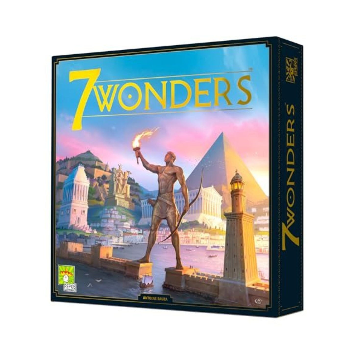 7 Wonders Board Game (New Edition) - Lead Your Civilization to Prosperity! Strategy Game for Kids and Adults, Ages 10+, 3-7 Players, 30 Minute Playtime, Made by Repos Production