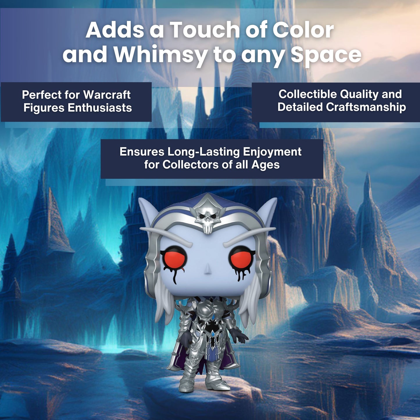 Sylvanas Funko Pop! Games: World Warcraft - Approx. 3 3/4" Collectible Vinyl Figure #990 with Display Box Protector Case