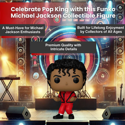 Michael Jackson Thriller Funko Pop! Rocks MJ - Iconic Pop Legend with Signature Dance Moves - Approx. 4 1/4" Collectible Vinyl Figure #359 with Display Box Protector Case