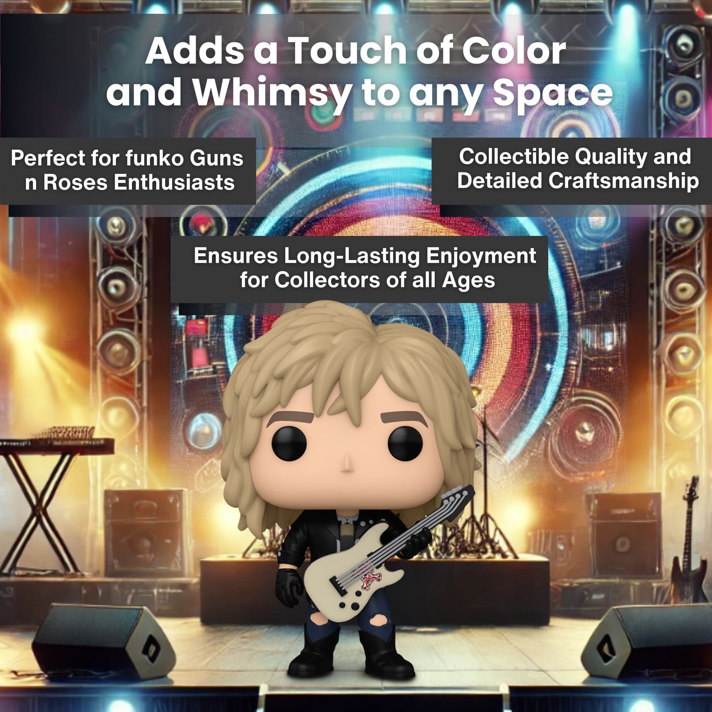 Duff McKagan Funko Pop! Rocks Guns N Roses - The Legendary Bassist Collectible Vinyl Figure #399 with Display Box Protector Case