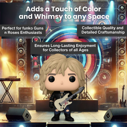 Duff McKagan Funko Pop! Rocks Guns N Roses - The Legendary Bassist Collectible Vinyl Figure #399 with Display Box Protector Case