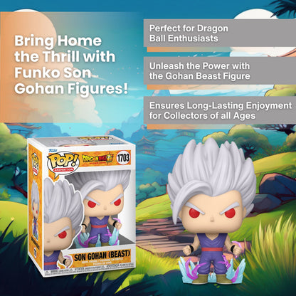 Son Gohan (Beast) Funko Pop! Animation: Dragon Ball Super Hero - Collectible Vinyl Figure #1703 with Window Display Box