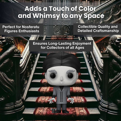Count Orlok Funko Pop! Movies: Nosferatu A Symphony of Terror - B&W Chase Limited Edition Horror Collectible Vinyl Figure #1267 with Display Box Protector Case