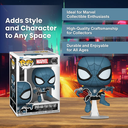 Spider-Man (Fear Itself Suit) Funko Pop! Marvel Comic Spider-Man - Approx. 4" Collectible Vinyl Figure #1445 with Display Box Protector Case